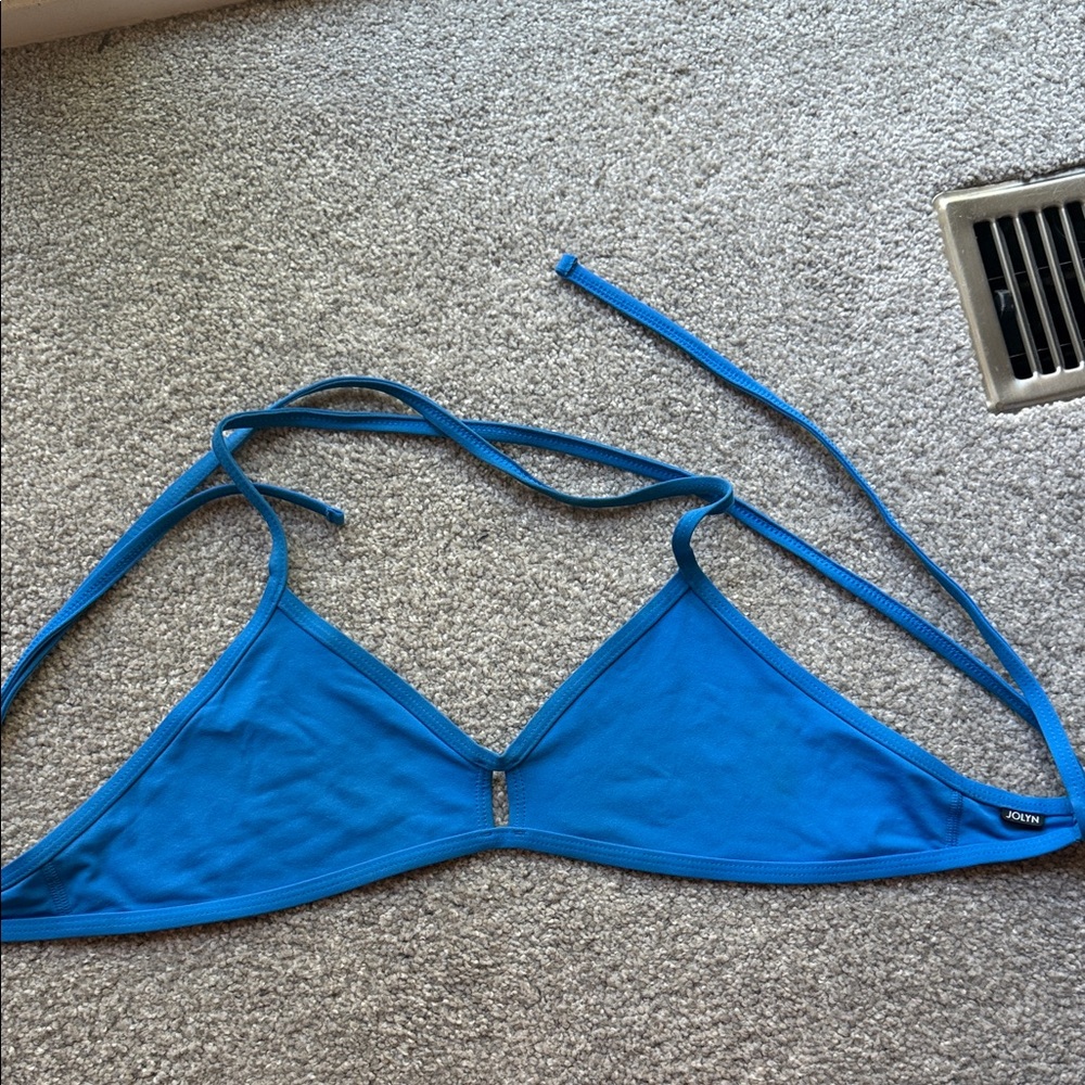Jolyn Clothing Vibrant Blue Bikini Top